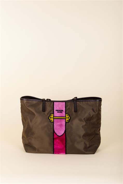 prada trompe loeil tote pink|Prada totes for women.